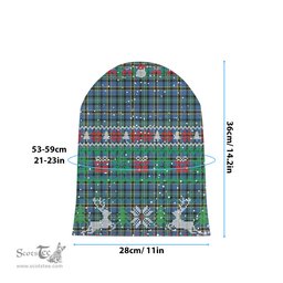ScotsTee Shop Scottish Hope Ancient Tartan Plaid Christmas Deer Snowman Snowflake Bell Knit Beanie