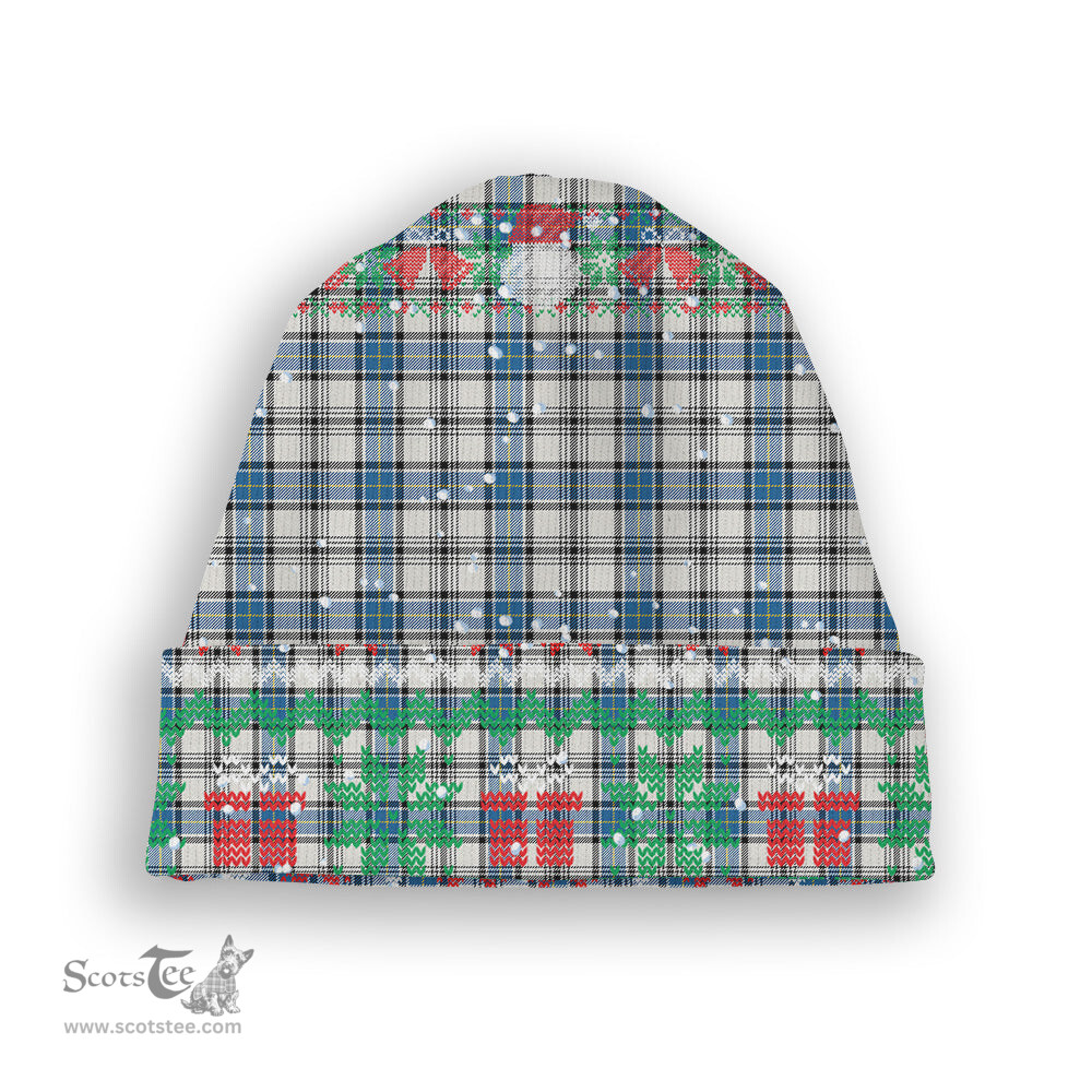 ScotsTee Shop Scottish Hannay Ancient Tartan Plaid Christmas Deer Snowman Snowflake Bell Knit Beanie
