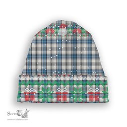 ScotsTee Shop Scottish Hannay Ancient Tartan Plaid Christmas Deer Snowman Snowflake Bell Knit Beanie