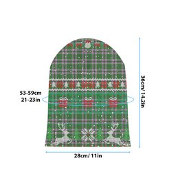 ScotsTee Shop Scottish Gray Hunting Ancient Tartan Plaid Christmas Deer Snowman Snowflake Bell Knit Beanie