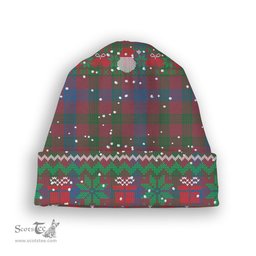 ScotsTee Shop Scottish Laing Artefact Ancient Tartan Plaid Christmas Deer Snowman Snowflake Bell Knit Beanie