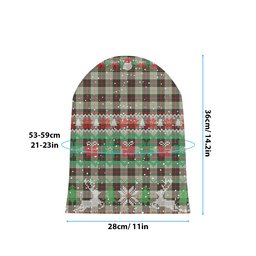 ScotsTee Shop Scottish Hohenzollern Tartan Plaid Christmas Deer Snowman Snowflake Bell Knit Beanie