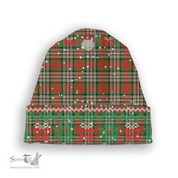 ScotsTee Shop Scottish McGill Ancient Tartan Plaid Christmas Deer Snowman Snowflake Bell Knit Beanie