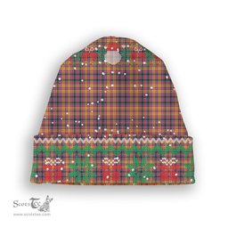 ScotsTee Shop Scottish Jacobite Tartan Plaid Christmas Deer Snowman Snowflake Bell Knit Beanie