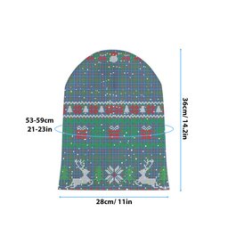 ScotsTee Shop Scottish MacHardy Ancient SC Tartan Plaid Christmas Deer Snowman Snowflake Bell Knit Beanie