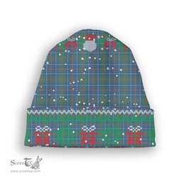 ScotsTee Shop Scottish MacHardy Ancient SC Tartan Plaid Christmas Deer Snowman Snowflake Bell Knit Beanie