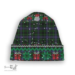 ScotsTee Shop Scottish Keith McCormick Tartan Plaid Christmas Deer Snowman Snowflake Bell Knit Beanie