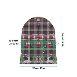 ScotsTee Shop Scottish McDonald Dress Modern Tartan Plaid Christmas Deer Snowman Snowflake Bell Knit Beanie