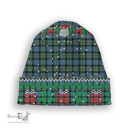 ScotsTee Shop Scottish MacKay Ancient Tartan Plaid Christmas Deer Snowman Snowflake Bell Knit Beanie