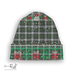 ScotsTee Shop Scottish MacLaren Dress Tartan Plaid Christmas Deer Snowman Snowflake Bell Knit Beanie