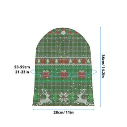 ScotsTee Shop Scottish Kennedy Ancient Clan Tartan Plaid Christmas Deer Snowman Snowflake Bell Knit Beanie