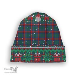 ScotsTee Shop Scottish Jardine Dress Modern Tartan Plaid Christmas Deer Snowman Snowflake Bell Knit Beanie