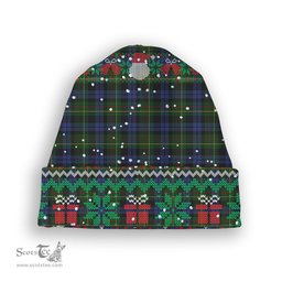 ScotsTee Shop Scottish Gow Hunting 2 Tartan Plaid Christmas Deer Snowman Snowflake Bell Knit Beanie