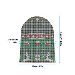 ScotsTee Shop Scottish MacNachten Dress Tartan Plaid Christmas Deer Snowman Snowflake Bell Knit Beanie