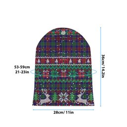 ScotsTee Shop Scottish MacMichael Tartan Plaid Christmas Deer Snowman Snowflake Bell Knit Beanie