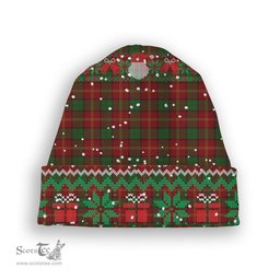 ScotsTee Shop Scottish Kirk Tartan Plaid Christmas Deer Snowman Snowflake Bell Knit Beanie