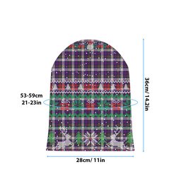 ScotsTee Shop Scottish MacDonald Dress Modern SC Tartan Plaid Christmas Deer Snowman Snowflake Bell Knit Beanie