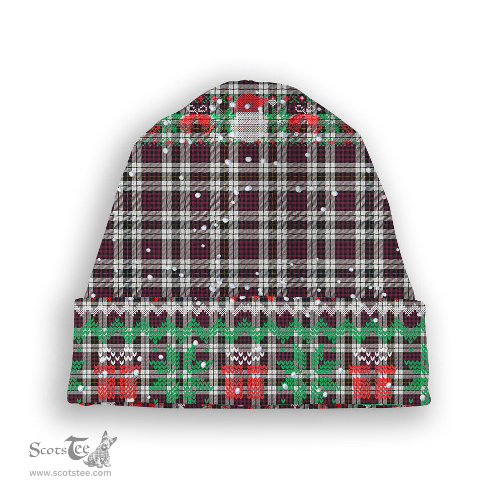 ScotsTee Shop Scottish Little Dress Modern Tartan Plaid Christmas Deer Snowman Snowflake Bell Knit Beanie