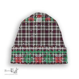 ScotsTee Shop Scottish Little Dress Modern Tartan Plaid Christmas Deer Snowman Snowflake Bell Knit Beanie