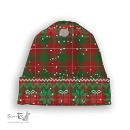 ScotsTee Shop Scottish MacPhie Tartan Plaid Christmas Deer Snowman Snowflake Bell Knit Beanie