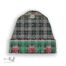 ScotsTee Shop Scottish MacSheehy Tartan Plaid Christmas Deer Snowman Snowflake Bell Knit Beanie