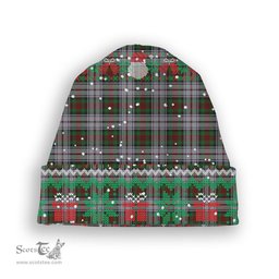 ScotsTee Shop Scottish McDuff Dress Tartan Plaid Christmas Deer Snowman Snowflake Bell Knit Beanie