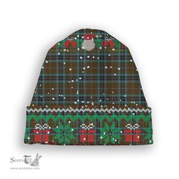 ScotsTee Shop Scottish MacTavish Hunting Tartan Plaid Christmas Deer Snowman Snowflake Bell Knit Beanie