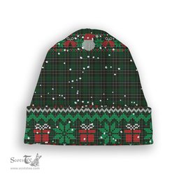 ScotsTee Shop Scottish McAlpine Tartan Plaid Christmas Deer Snowman Snowflake Bell Knit Beanie
