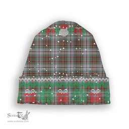 ScotsTee Shop Scottish McBean Dress Tartan Plaid Christmas Deer Snowman Snowflake Bell Knit Beanie