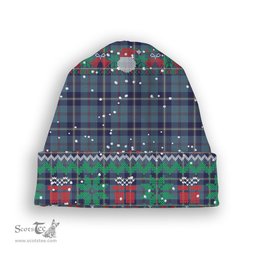 ScotsTee Shop Scottish MacRaes of America Tartan Plaid Christmas Deer Snowman Snowflake Bell Knit Beanie