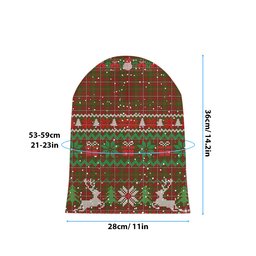 ScotsTee Shop Scottish Hay Tartan Plaid Christmas Deer Snowman Snowflake Bell Knit Beanie