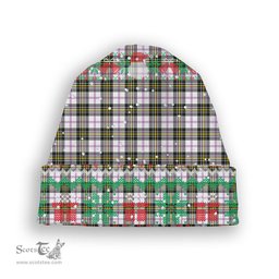 ScotsTee Shop Scottish MacPherson Dress Modern Tartan Plaid Christmas Deer Snowman Snowflake Bell Knit Beanie