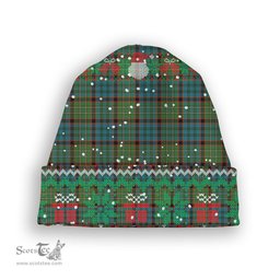 ScotsTee Shop Scottish MacNeacail Hunting Ancient Tartan Plaid Christmas Deer Snowman Snowflake Bell Knit Beanie