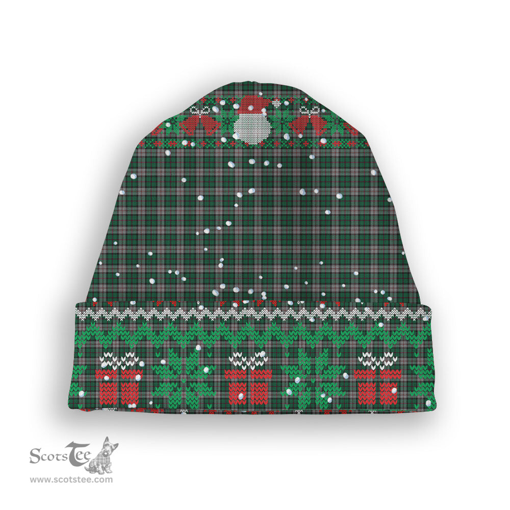 ScotsTee Shop Scottish Harris Steven Tartan Plaid Christmas Deer Snowman Snowflake Bell Knit Beanie