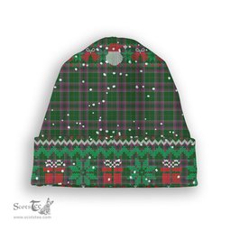 ScotsTee Shop Scottish Gray Hunting Tartan Plaid Christmas Deer Snowman Snowflake Bell Knit Beanie