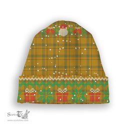 ScotsTee Shop Scottish Houston Ancient Tartan Plaid Christmas Deer Snowman Snowflake Bell Knit Beanie