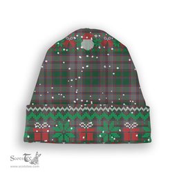 ScotsTee Shop Scottish MacPherson Gathering 1996 Tartan Plaid Christmas Deer Snowman Snowflake Bell Knit Beanie