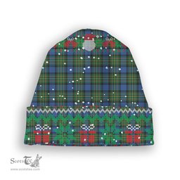 ScotsTee Shop Scottish McLaren Ancient Tartan Plaid Christmas Deer Snowman Snowflake Bell Knit Beanie