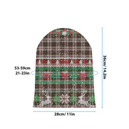ScotsTee Shop Scottish MacDuff Dress 3 Tartan Plaid Christmas Deer Snowman Snowflake Bell Knit Beanie