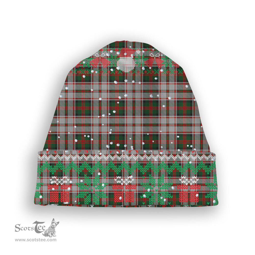 ScotsTee Shop Scottish MacDuff Dress 3 Tartan Plaid Christmas Deer Snowman Snowflake Bell Knit Beanie