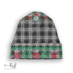 ScotsTee Shop Scottish Glendinning Tartan Plaid Christmas Deer Snowman Snowflake Bell Knit Beanie