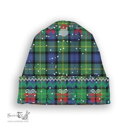 ScotsTee Shop Scottish Gordon Old Ancient Tartan Plaid Christmas Deer Snowman Snowflake Bell Knit Beanie