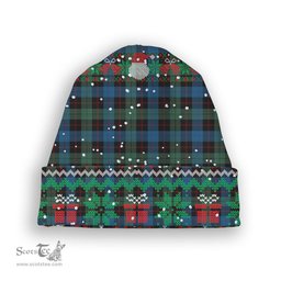 ScotsTee Shop Scottish Guthrie Tartan Plaid Christmas Deer Snowman Snowflake Bell Knit Beanie