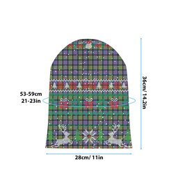 ScotsTee Shop Scottish McDonald Ancient Tartan Plaid Christmas Deer Snowman Snowflake Bell Knit Beanie