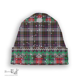 ScotsTee Shop Scottish MacDonald Dress Modern Tartan Plaid Christmas Deer Snowman Snowflake Bell Knit Beanie