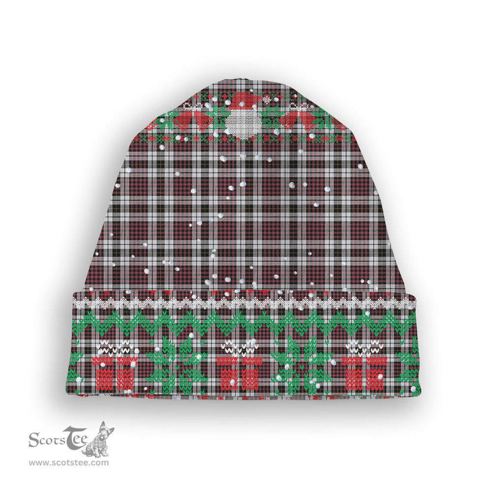 ScotsTee Shop Scottish Little Dress Ancient Tartan Plaid Christmas Deer Snowman Snowflake Bell Knit Beanie