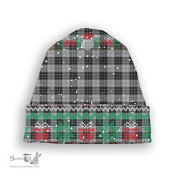 ScotsTee Shop Scottish MacRae, Dress Tartan Plaid Christmas Deer Snowman Snowflake Bell Knit Beanie