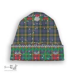 ScotsTee Shop Scottish MacSporran Ancient Tartan Plaid Christmas Deer Snowman Snowflake Bell Knit Beanie