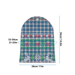 ScotsTee Shop Scottish Hutton SC Tartan Plaid Christmas Deer Snowman Snowflake Bell Knit Beanie