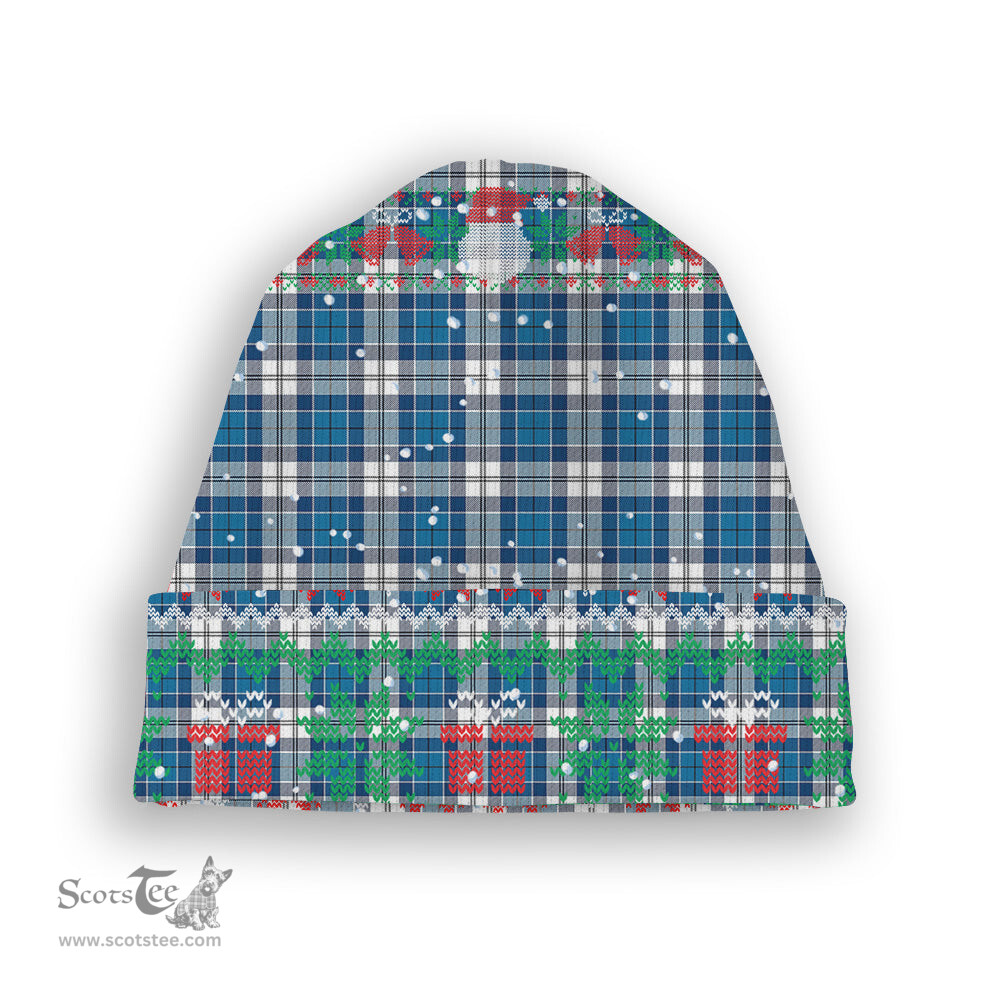 ScotsTee Shop Scottish Hutton SC Tartan Plaid Christmas Deer Snowman Snowflake Bell Knit Beanie